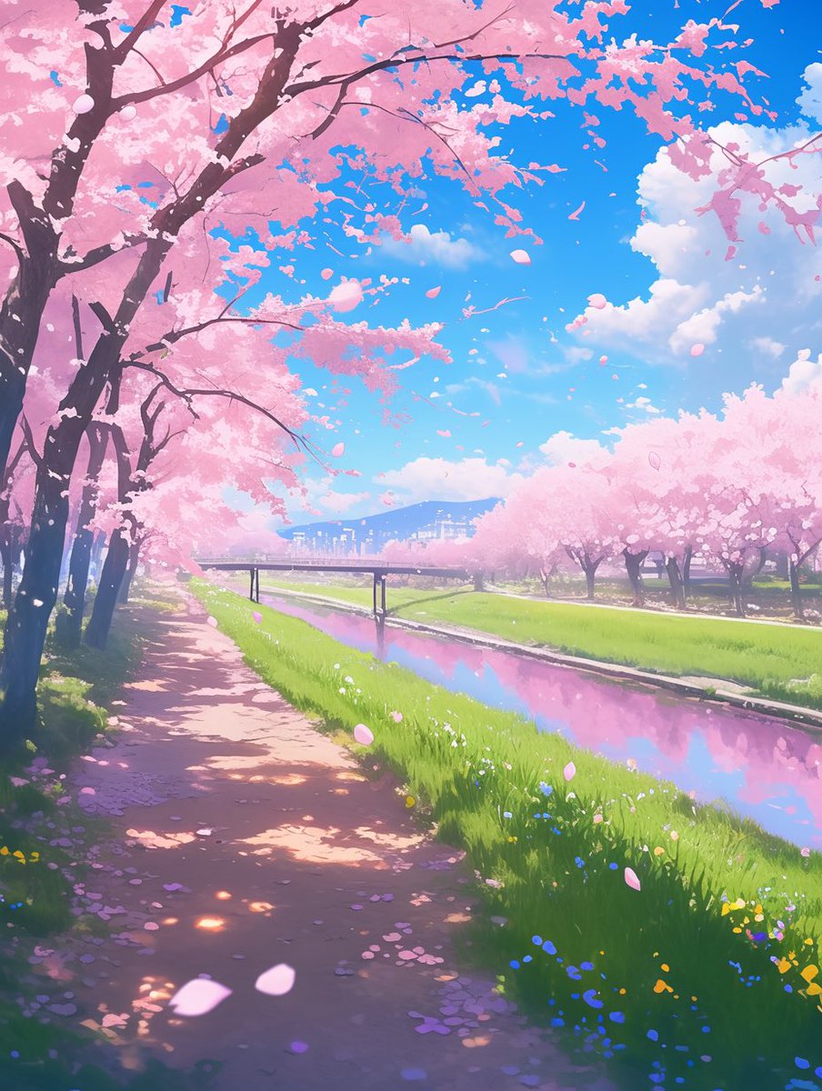 ( ϶'ᗜ')϶＜桜並木🌸

通学路を思わせるような、お花見デートに来たような。
たくさんの桜が並ぶ桜並木に、花びらが舞い散る春の背景🫧

おはツイなど、様々な背景に❣️

🆗加工、商用利用
🆖自作発言、再配布
#あまりのフリー素材 #AI
#TRPG素材 #配信素材 #Vtuber素材