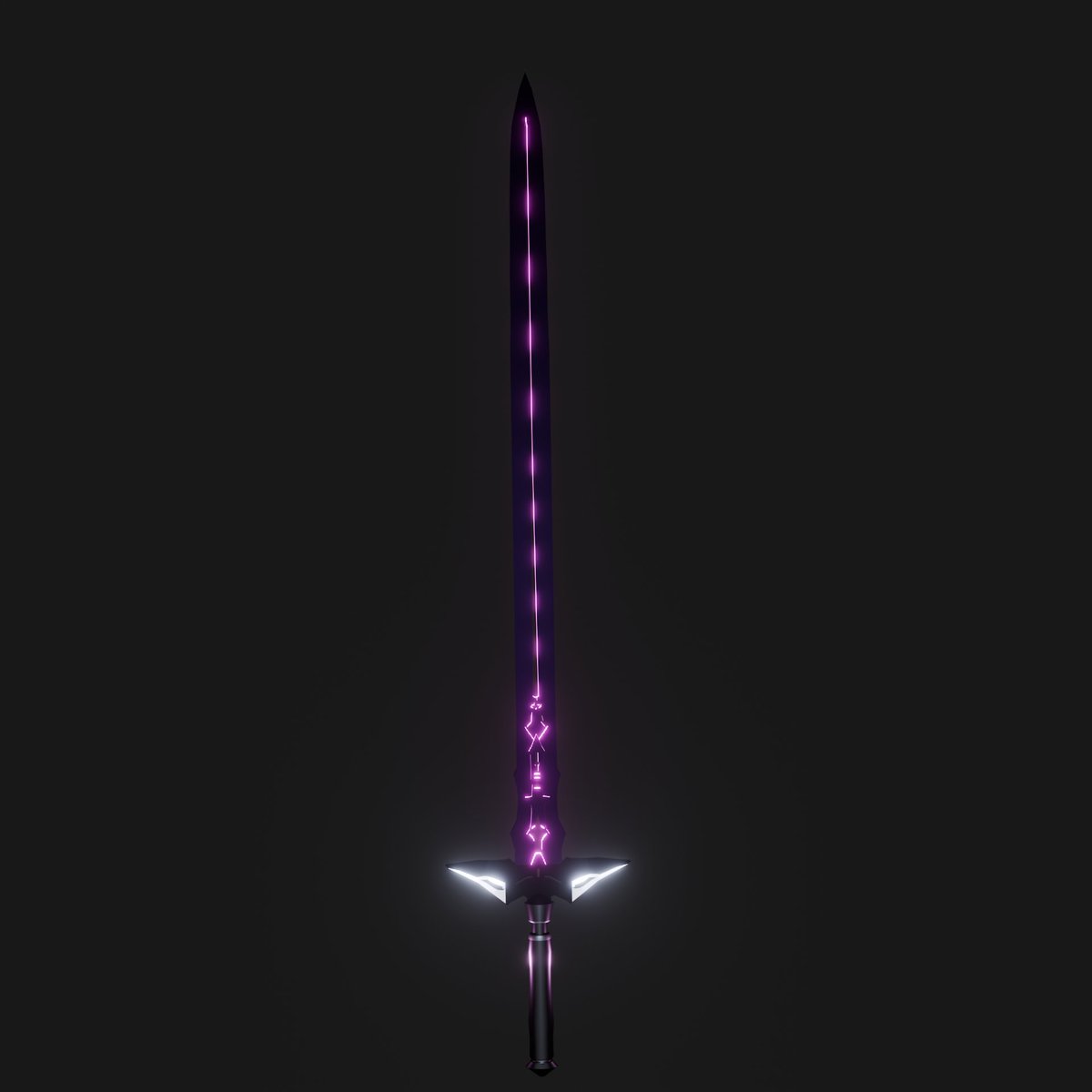 A sword shrouded in a sinister aura, forged in the depths of the abyss. Its black blade absorbs light, while a purple energy pulses at its core. It not only cuts through flesh, but erodes sanity.

beacons.ai/ditoart

#3dmodeling #3dart #3drender #3dartist #blender3d