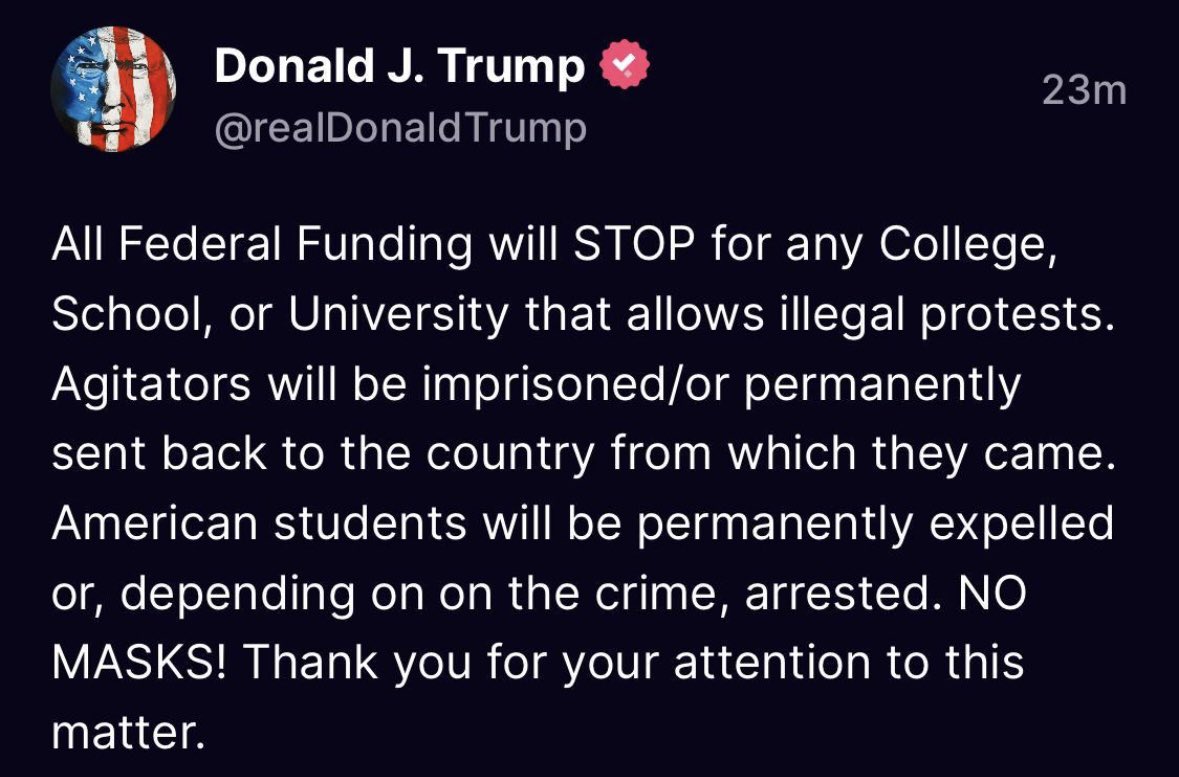 “It is a long-standing custom in American right-wing politics to use campus anti-war protests to attack and delegitimize universities.”

Jason Stanley warned us about this in
ERASING HISTORY.
Start reading to learn more: bit.ly/4gVKpNi