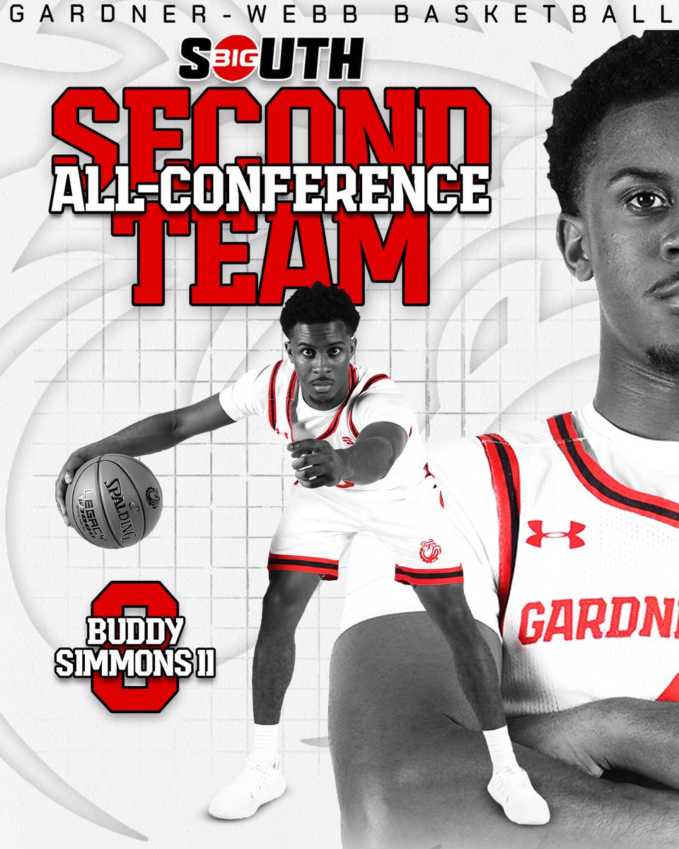 Gardner-Webb Men's Basketball (@gwu_mbk) on Twitter photo πΌππ ππ© π©π€ π©ππ πΌπππ€π‘ππππ¨π
Buddy Simmons II has been named to the Big South All-Conference Second Team! His accomplishments this season include:
- 2x Big South POTW
- Oscar Robertson National Player of the Week
- Cancun Challenge All-Tournament Team
#ONE πΌππ ππ© π©π€ π©ππ πΌπππ€π‘ππππ¨π
Buddy Simmons II has been named to the Big South All-Conference Second Team! His accomplishments this season include:
- 2x Big South POTW
- Oscar Robertson National Player of the Week
- Cancun Challenge All-Tournament Team
#ONE