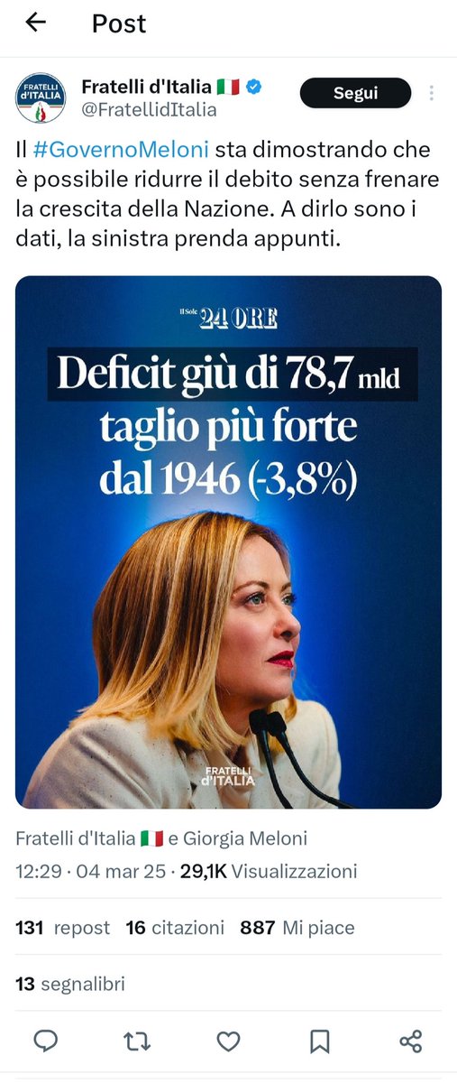 SabinaCusin's tweet image. .💥💣👇 PRIMA CHE LO CANCELLINO! Non conoscono la differenza tra #deficit e #debito o
sparano minkiate.
Tertium non datur.
