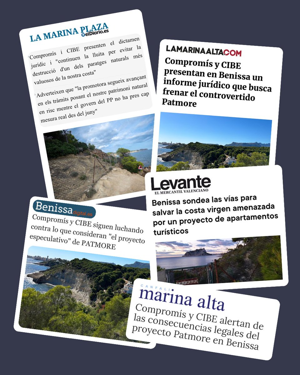 CompromBenissa's tweet image. No permetrem que les polítiques destructives i especulatives del PP condemnen Patmore a ser una nova ferida en el nostre territori 🤬

Defensarem fins al final el que és de totes i tots, perquè la nostra terra no està en venda! 🍃