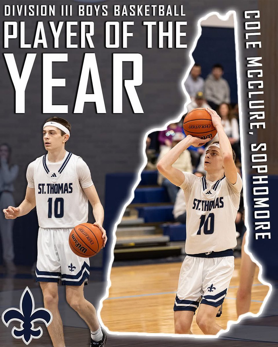 Not one, but TWO Division III Basketball Players of the Year!

A huge congratulations goes to senior Genna Bolduc and sophomore Cole McClure on being named the Division III Girls and Boys Basketball Players of the Year!

Amazing accomplishments to be proud of. Congrats, Saints!