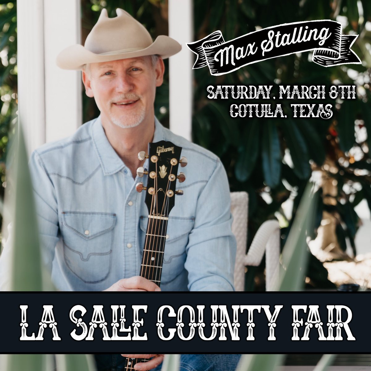 Max Stalling (@maxstalling) on Twitter photo Strap it on South TX!
Can’t wait to get back to <a href="/Floores/">John T. Floore's</a> Friday. W/ <a href="/harterbrothers/">The Harter Brothers</a>
Then it’s La Salle County Fair Cotulla, TX Saturday nite w/ <a href="/summerdeanmusic/">Summer Dean Music</a>
and <a href="/TheWillBeckmann/">William Beckmann</a>.
Wild Hog Cookoff!
Join us!
<a href="/ShinerBeer/">Shiner Beer</a> <a href="/MacieBeanBoots/">Macie Bean </a> <a href="/olathebootco/">Olathe Boot Company</a> <a href="/HeatherFiddle/">Heather Stalling</a> Strap it on South TX!
Can’t wait to get back to <a href="/Floores/">John T. Floore's</a> Friday. W/ <a href="/harterbrothers/">The Harter Brothers</a>
Then it’s La Salle County Fair Cotulla, TX Saturday nite w/ <a href="/summerdeanmusic/">Summer Dean Music</a>
and <a href="/TheWillBeckmann/">William Beckmann</a>.
Wild Hog Cookoff!
Join us!
<a href="/ShinerBeer/">Shiner Beer</a> <a href="/MacieBeanBoots/">Macie Bean </a> <a href="/olathebootco/">Olathe Boot Company</a> <a href="/HeatherFiddle/">Heather Stalling</a>