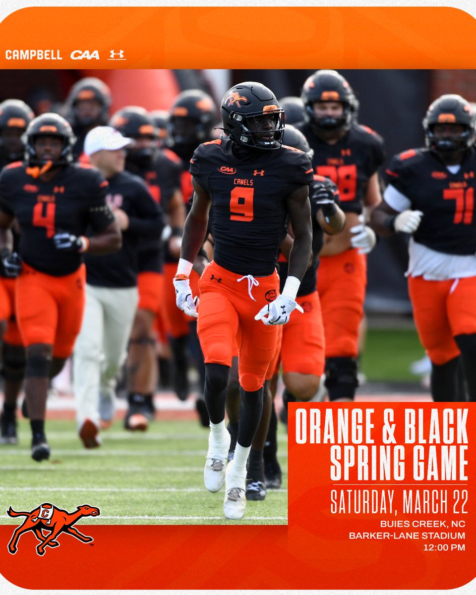 Bigger and better than ever. C-U March 22 for the annual Orange &amp; Black Spring Game, presented by the Fighting Camel Club!

🔸 Football Alumni Weekend
🔸 Fighting Camel Club pregame
🔸 Family fun &amp; more

More info ➡️ tinyurl.com/2cxcycqt

#FightAsONE | #RollHumps 🐪🏈