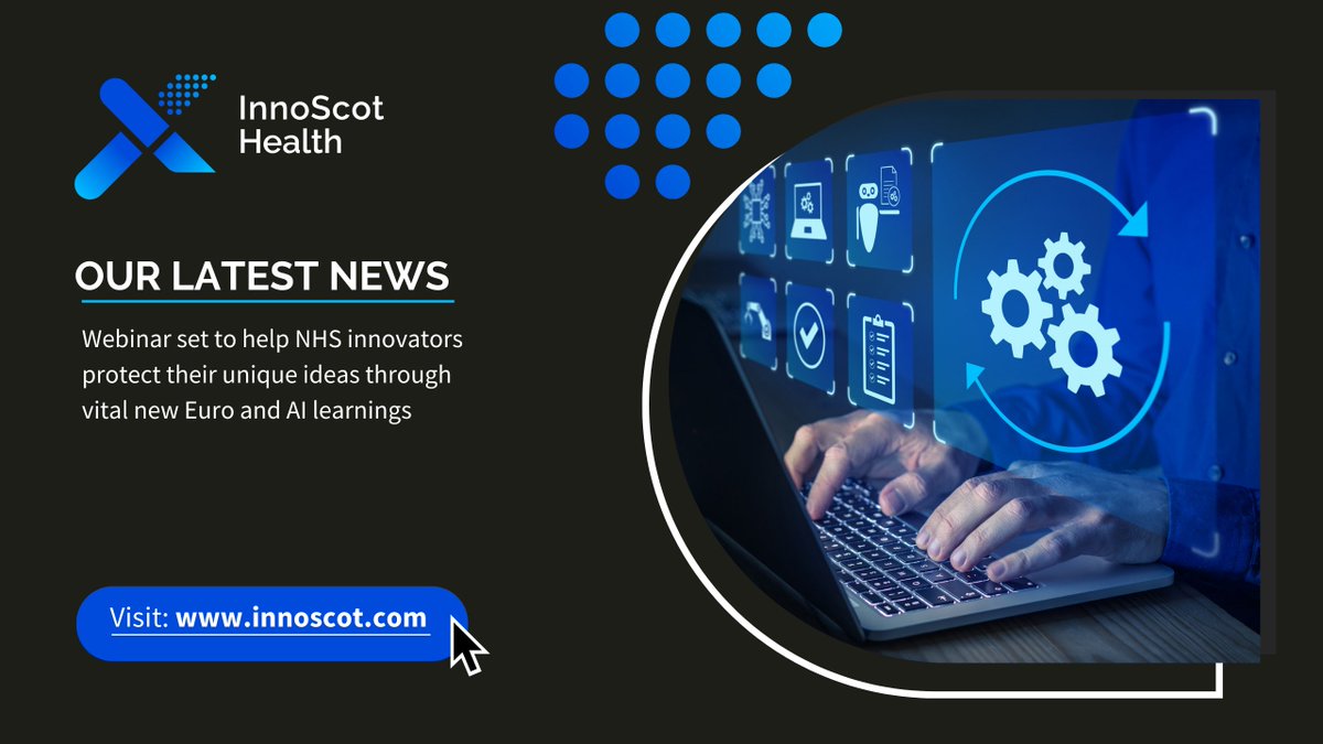 Our next webinar, taking place this month, will highlight the importance of healthcare innovators understanding fresh intellectual property (IP) developments which are set to impact how they protect their ideas.

Read the full story and register 🔗 innoscot.com/news/webinar-n…