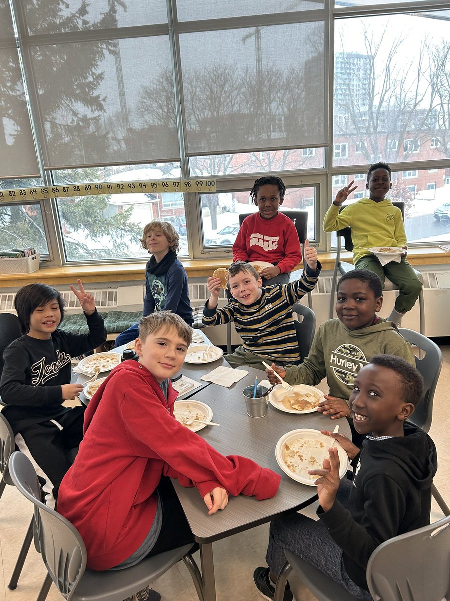 MsSTeacher1's tweet image. Happy Shrove Tuesday! It was so nice to spend this special day having all of the Grade 3’s together to share some yummy pancakes! @StElizabethOCSB