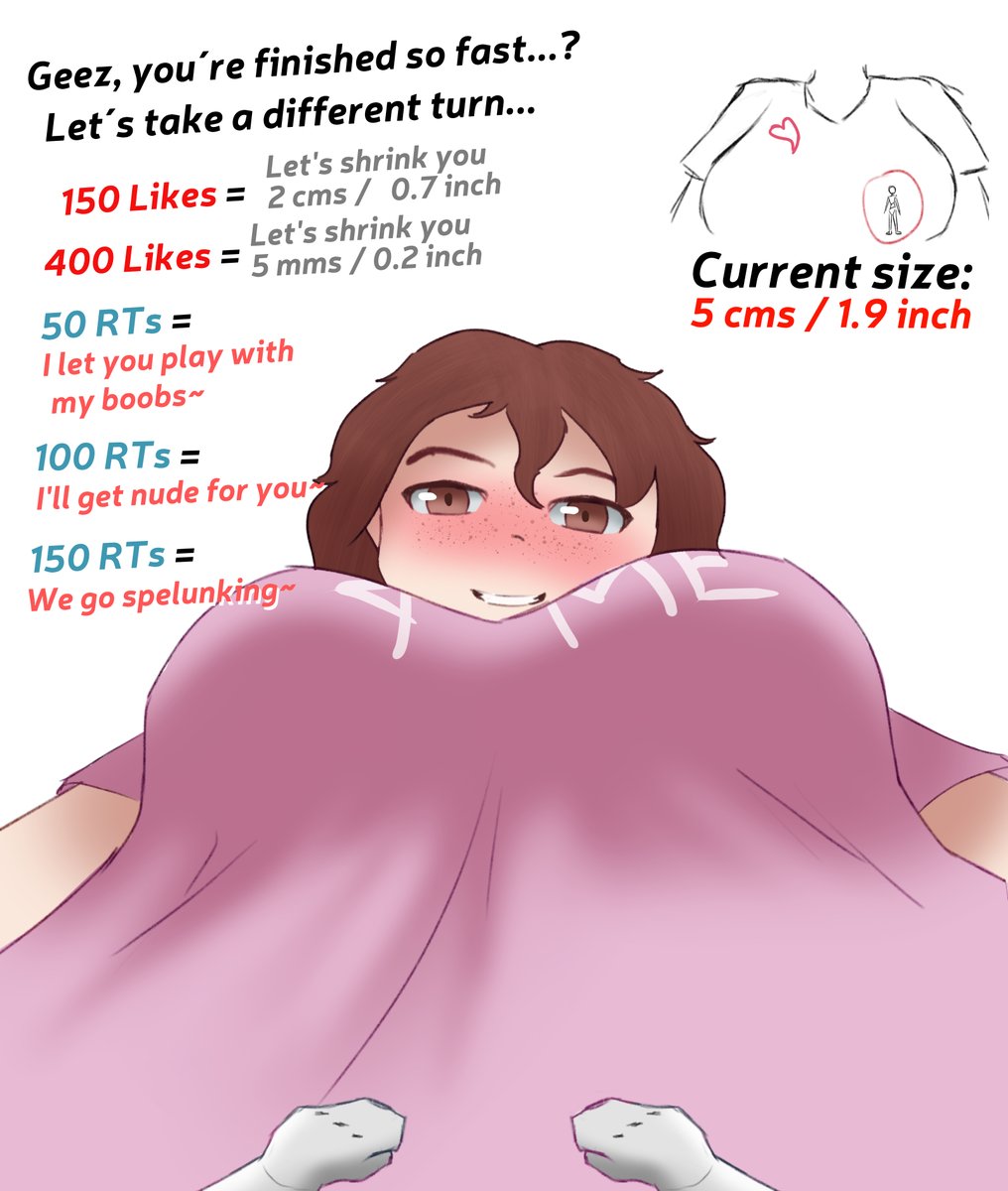 "Getting comfy with the big girl?"

you got so fast with this that the second part of the event got released smh 

New set of goals set to do!!
#sizetwitter #giantess