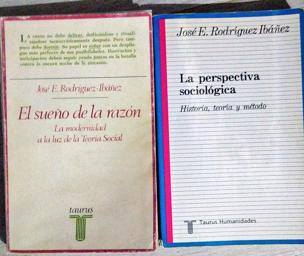 Se van los grandes de la sociología española. Y esa sociología ya no volverá, se va con ellos. DEP José Enrique Rodríguez Ibáñez
