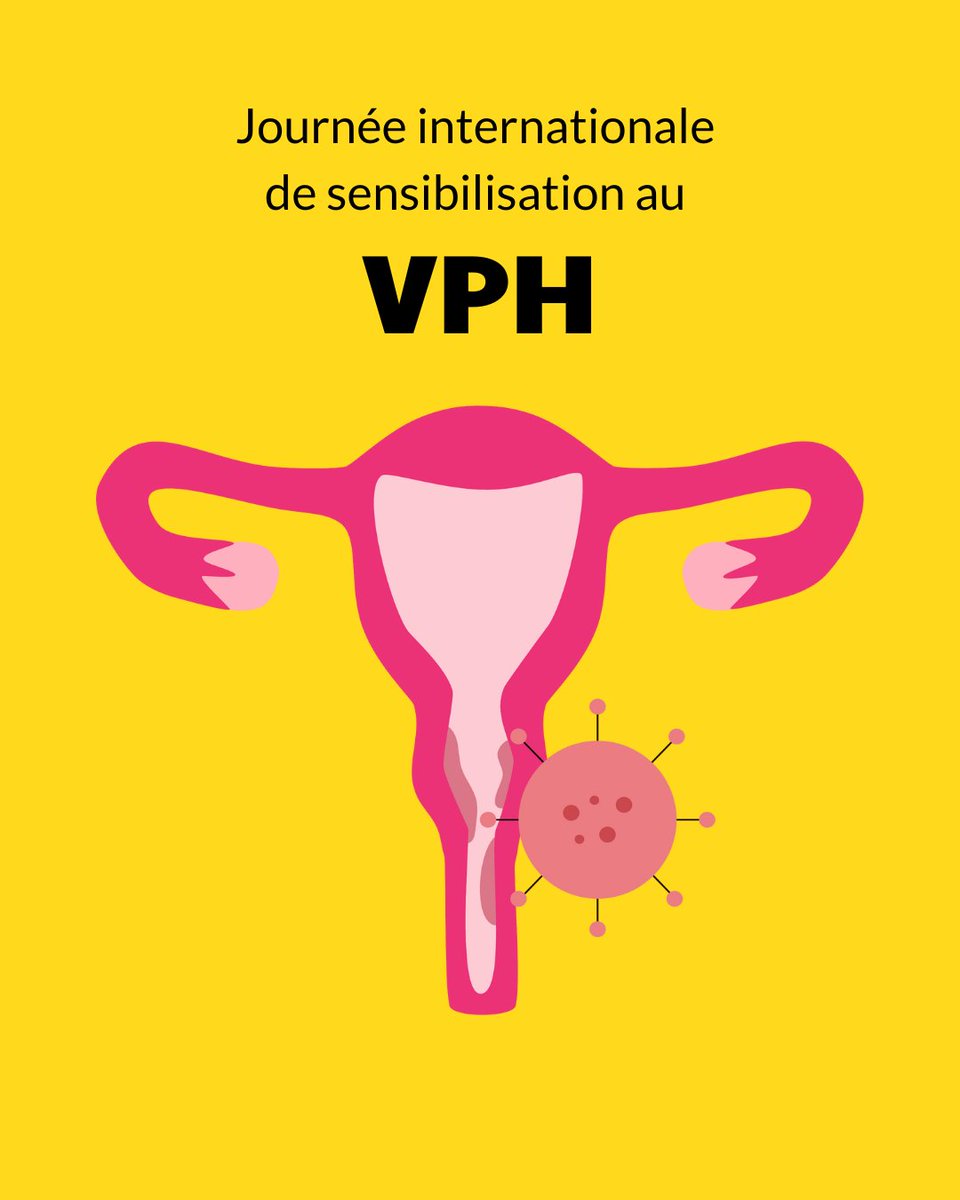 Aujourd'hui, c’est la Journée internationale de sensibilisation au VPH. 

Voici ce qu'il faut savoir : 

➡️ Tous les cas de cancer du col de l’utérus sont attribuables au virus du papillome humain (VPH). 
➡️ Si vous avez déjà eu des activités sexuelles, vous devriez commencer à