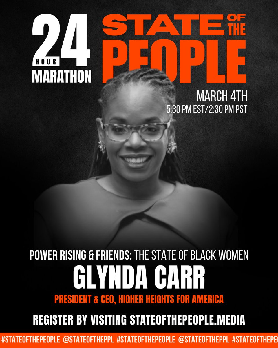 I'm back on the #StateOfThePeople at 5:30pm ET TODAY! Join us for a conversation about the state of Black women in 2025: stateofthepeople.media