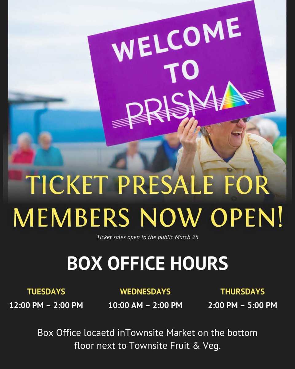 Member Presale Starts NOW! 🎟️

PRISMA Members, it’s time to grab your seats! As a valued member, you get exclusive early access to tickets starting TODAY at 12pm—before the general public on March 25. prismafestival.com/tickets/