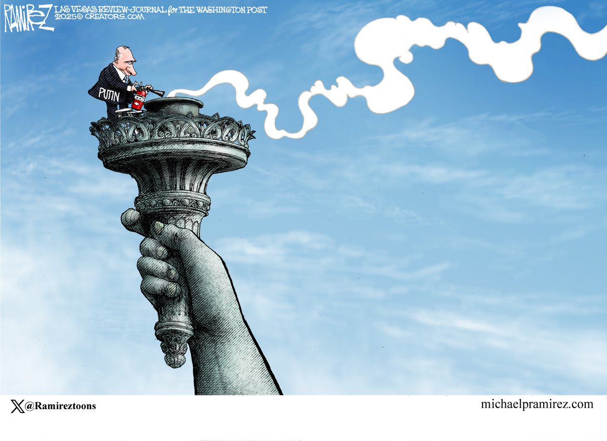 Michael Ramirez: Putin Out the Beacon 3-4-25, by <a href="/Ramireztoons/">Michael Ramirez</a> open.substack.com/pub/michaelram…