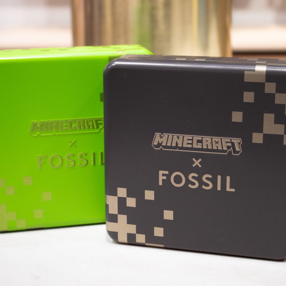 Game on. 👾 

Explore the new limited-edition <a href="/Minecraft/">Minecraft</a> x <a href="/Fossil/">Fossil</a> collection on March 7th at #GalleriaDallas! 

#Minecraft #Fossil #Watches