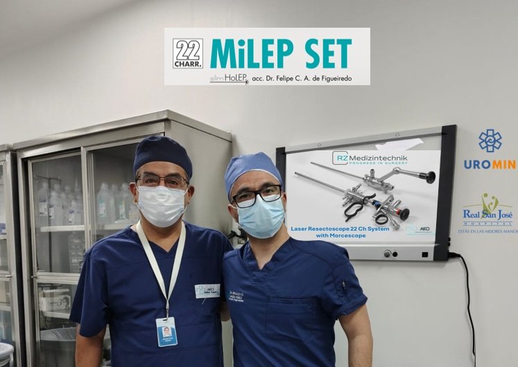 Gracias al Dr. De la Rosa por la invitación al Curso de Próstata 360 y al Dr. Manzo por su cirugía con MILEP 22Fr, demostrando innovación y excelencia en urología. 
#Próstata360 #MILEP22Fr #RZMedizintechnik #HOLEP