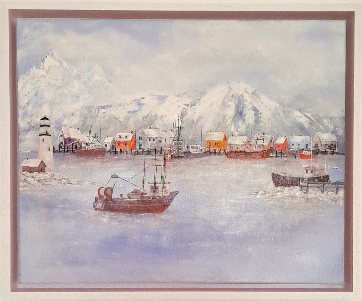 This is how the painting ended up.