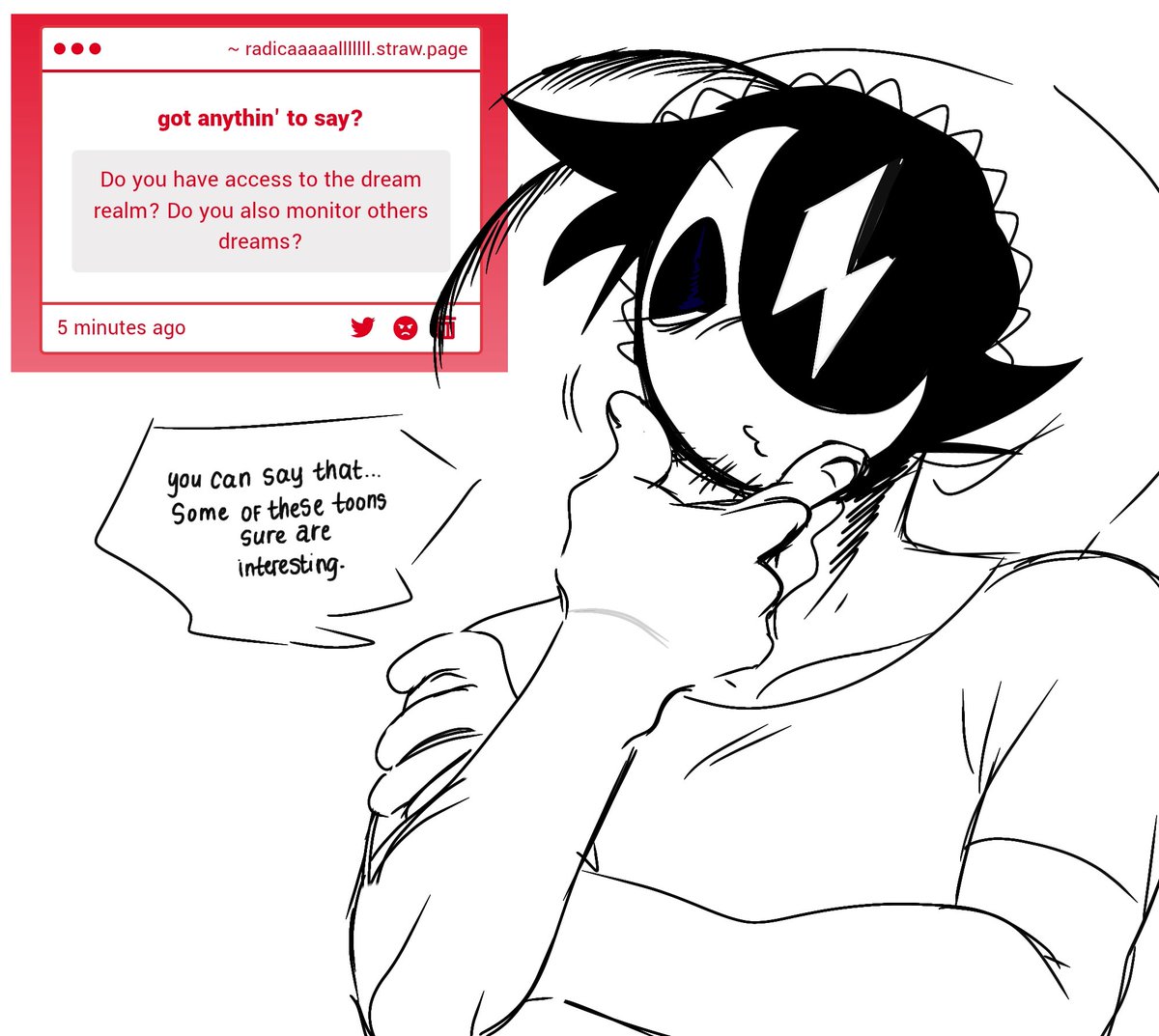 Gcostoons's tweet image. //strawpage thingy with rads!