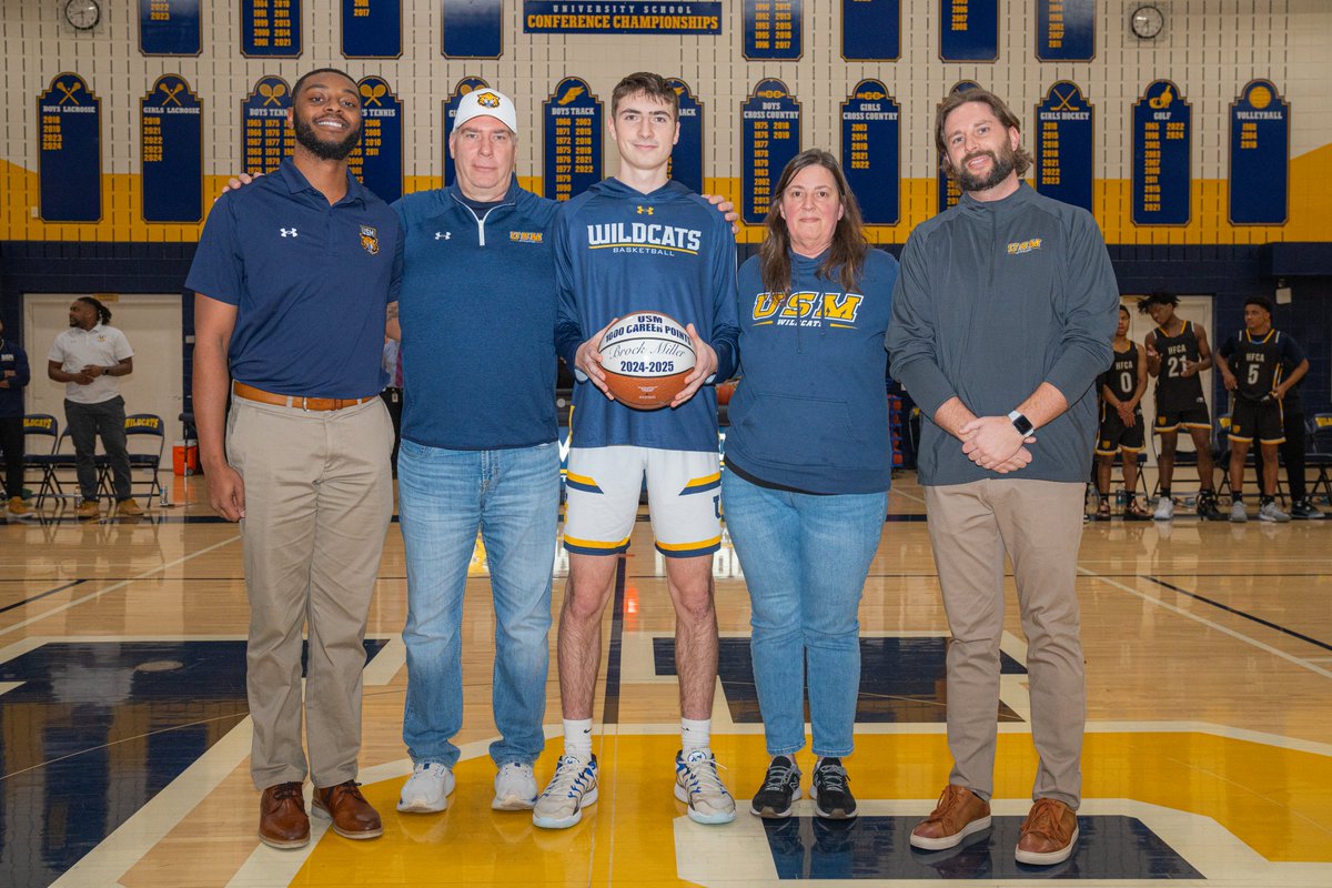 Welcome to the club! 🏀🏆🎉

Congratulations to Brock Miller '25 for making USM history as the newest member of the 1,000-point club! Brock joins recent members of the 1,000-point club: Mya Hartjes '23, Aidanne DePoy '20, and Walter Taylor '17. Way to go, Brock!