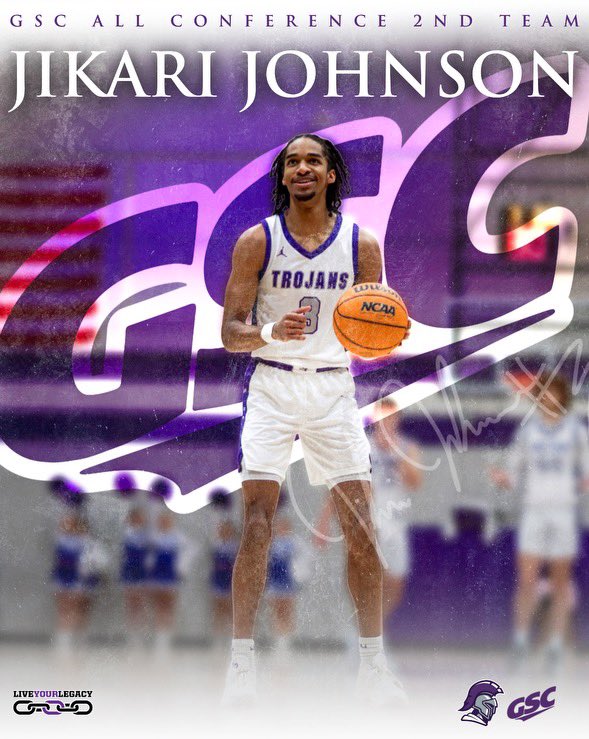 Trevecca Basketball (@tnumbasketball) on Twitter photo Congrats to Jikari Johnson on making <a href="/GulfSouth/">Gulf South Conference</a> All Conference 2nd Team‼️
🟣⚔️
#LiveYourLegacy Congrats to Jikari Johnson on making <a href="/GulfSouth/">Gulf South Conference</a> All Conference 2nd Team‼️
🟣⚔️
#LiveYourLegacy