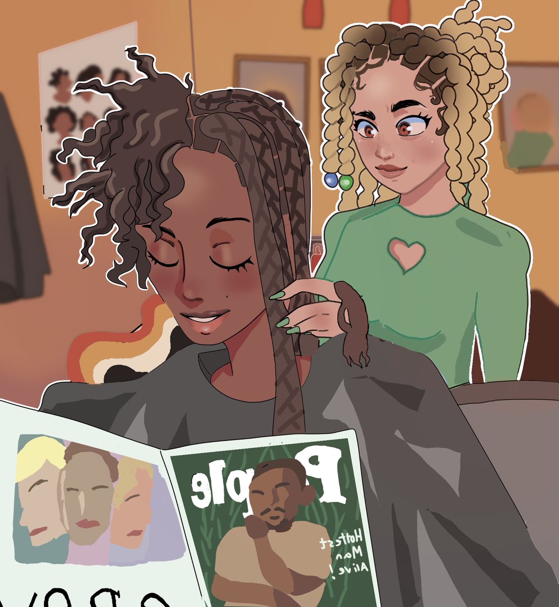 Missymui's tweet photo. Art I did for black history month but didn’t post ! #art #illustration #BlackHistoryMonth https://t.co/0eBWfvA3MM