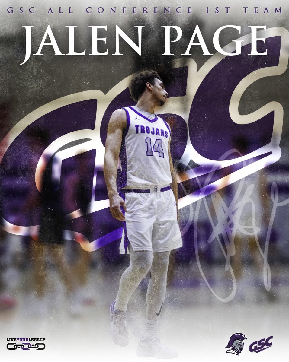 Trevecca Basketball (@tnumbasketball) on Twitter photo Congrats to Jalen Page on making <a href="/GulfSouth/">Gulf South Conference</a> All Conference 1st Team‼️
🟣⚔️
#LiveYourLegacy Congrats to Jalen Page on making <a href="/GulfSouth/">Gulf South Conference</a> All Conference 1st Team‼️
🟣⚔️
#LiveYourLegacy