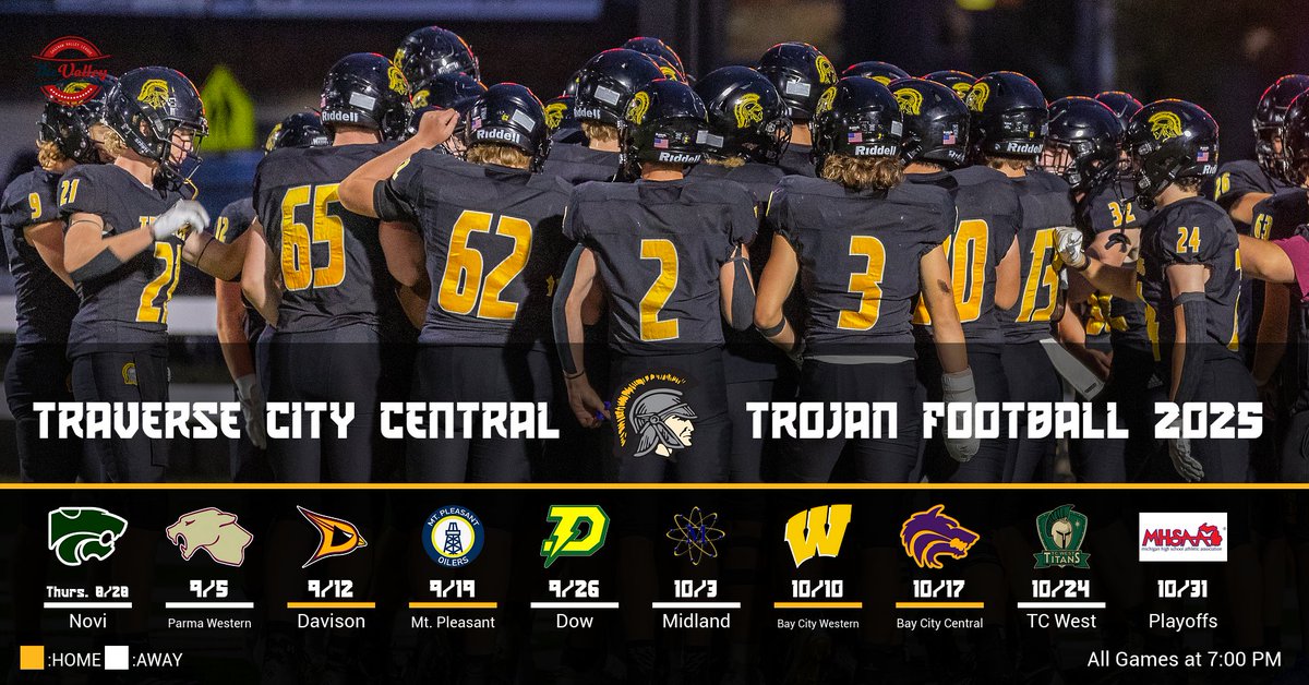 2025 schedule release.  7 of our opponents made the playoffs a year ago.  Embrace the challenge and put in the work!  #RALI