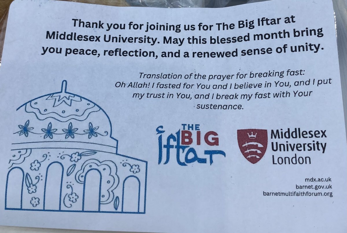 Sara Conway (@sara_conway3) on Twitter photo Thanks so much to everyone involved in tonight’s beautiful interfaith Iftar focused on environmental sustainability, fairness and kindness <a href="/MiddlesexUni/">Middlesex University</a> in partnership with <a href="/BarnetCouncil/">Barnet Council</a> and <a href="/BMFForum/">Barnet Multi Faith Forum</a> Thanks so much to everyone involved in tonight’s beautiful interfaith Iftar focused on environmental sustainability, fairness and kindness <a href="/MiddlesexUni/">Middlesex University</a> in partnership with <a href="/BarnetCouncil/">Barnet Council</a> and <a href="/BMFForum/">Barnet Multi Faith Forum</a>