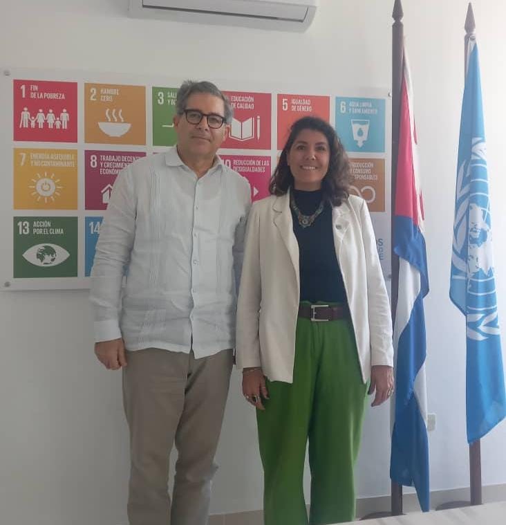 ONU_Cuba's tweet image. Gracias a Ludmilla D'Oliveira Diniz, Representante regional de @ONUDI_ALC , por abrir  puertas a las alianzas y el trabajo conjunto 👍

Apreciamos altamente la disposición y las capacidades de #ONUDI de contribuir siempre, como parte de @ONU_Cuba, al #desarrollosostenible de 🇨🇺.