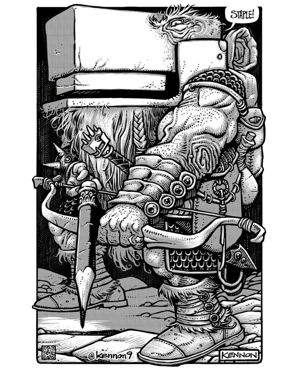 Kennon9's tweet image. My Staplegator for Staple! Independent Media Expo @stapleexpoaustin
April 12 & 13 2025 here in Austin.
.
#art #cartoon #cartoonist #characterdesign #digitalart #digitalink #illustration #localart #staple2025 #kennonart #kennonjames