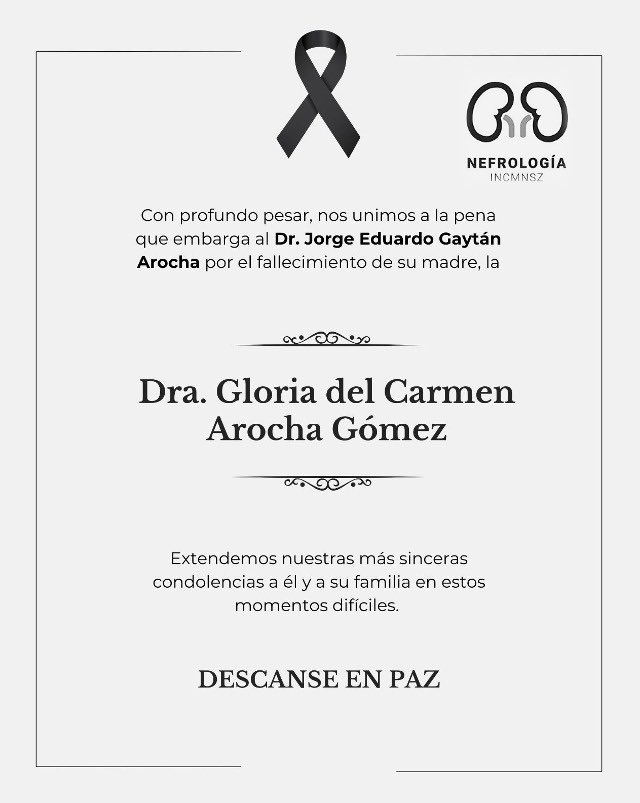 Departamento de Nefrología y Metabolismo Mineral (@nefroincmnsz) on Twitter photo 