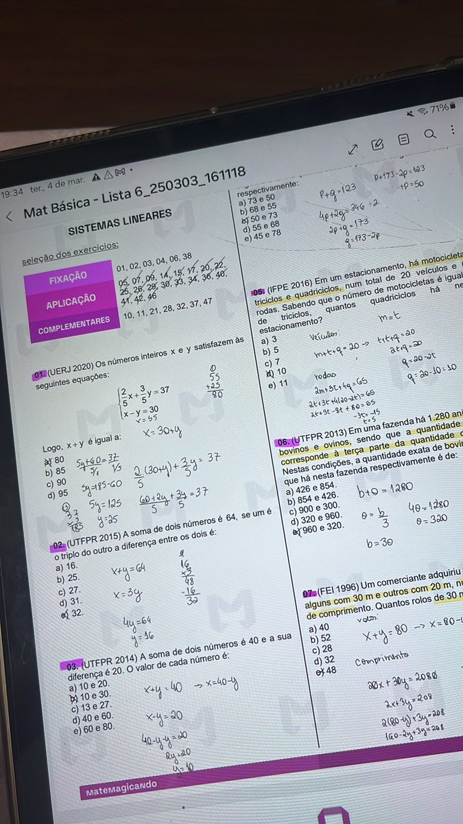 studygiu's tweet image. finalizando o dia com questões de matemática!!
