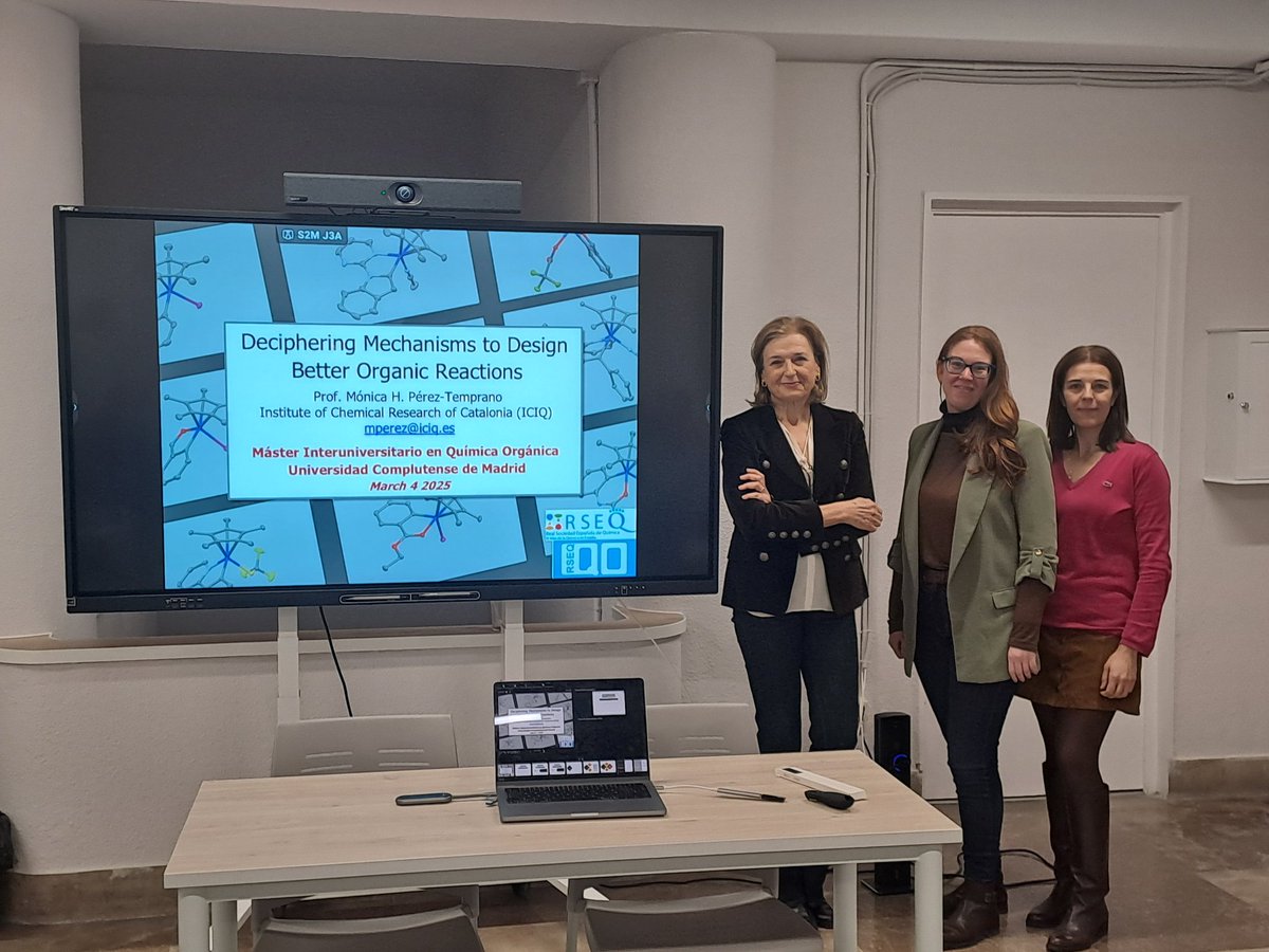 UCM_OrgChem (@ucm_orgchem) on Twitter photo Not every day do we have the pleasure of hosting one of Spain's best organometallic chemists in our department! 🧪✨ Thanks <a href="/monicahperez/">Monica Helvia Pérez</a> for visiting us and giving a brilliant talk! 👏 We hope to have you back soon!🤗#MasterQuimicaOrganica <a href="/RSEQUIMICA/">RSEQ</a> <a href="/geqor/">GEQOR</a> <a href="/quimicasUCM/">Facultad de Químicas UCM</a> Not every day do we have the pleasure of hosting one of Spain's best organometallic chemists in our department! 🧪✨ Thanks <a href="/monicahperez/">Monica Helvia Pérez</a> for visiting us and giving a brilliant talk! 👏 We hope to have you back soon!🤗#MasterQuimicaOrganica <a href="/RSEQUIMICA/">RSEQ</a> <a href="/geqor/">GEQOR</a> <a href="/quimicasUCM/">Facultad de Químicas UCM</a>