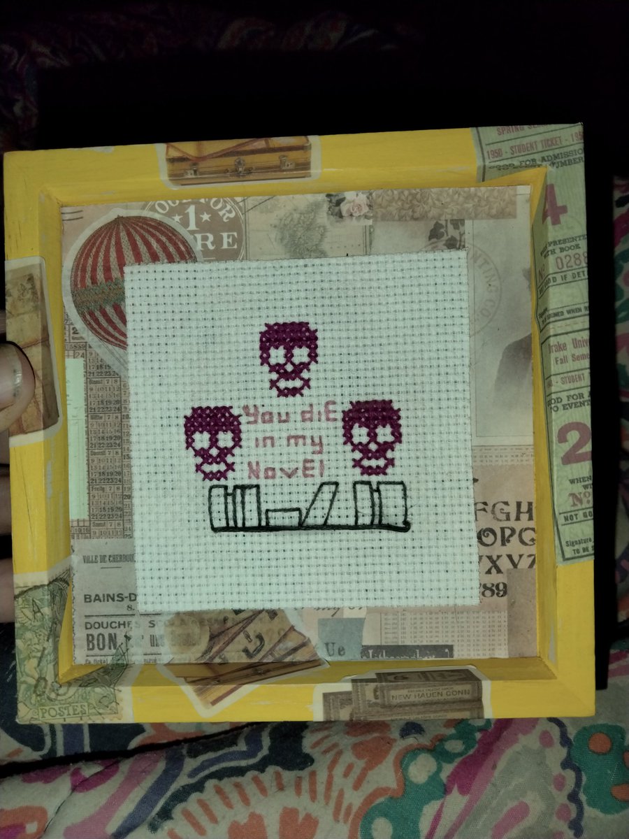 This is my first attempt at stitching since the stroke. It was difficult but it's done!
$10 and it's yours!