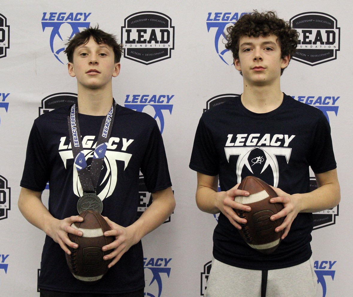 Legacy Football Organization (@legacymi_fball) on Twitter photo Legacy Football Future 5 Star Youth Showcase
7th-9th QB MVPsπ₯
MVP: Louie Green - 2029
Runner Up: Colton Sims - 2029
<a href="/Legacy_Recruit/">Legacy Recruiting</a> <a href="/Legacy_CenterMI/">Legacy Center</a>
#legacy #jointhemovement Legacy Football Future 5 Star Youth Showcase
7th-9th QB MVPsπ₯
MVP: Louie Green - 2029
Runner Up: Colton Sims - 2029
<a href="/Legacy_Recruit/">Legacy Recruiting</a> <a href="/Legacy_CenterMI/">Legacy Center</a>
#legacy #jointhemovement