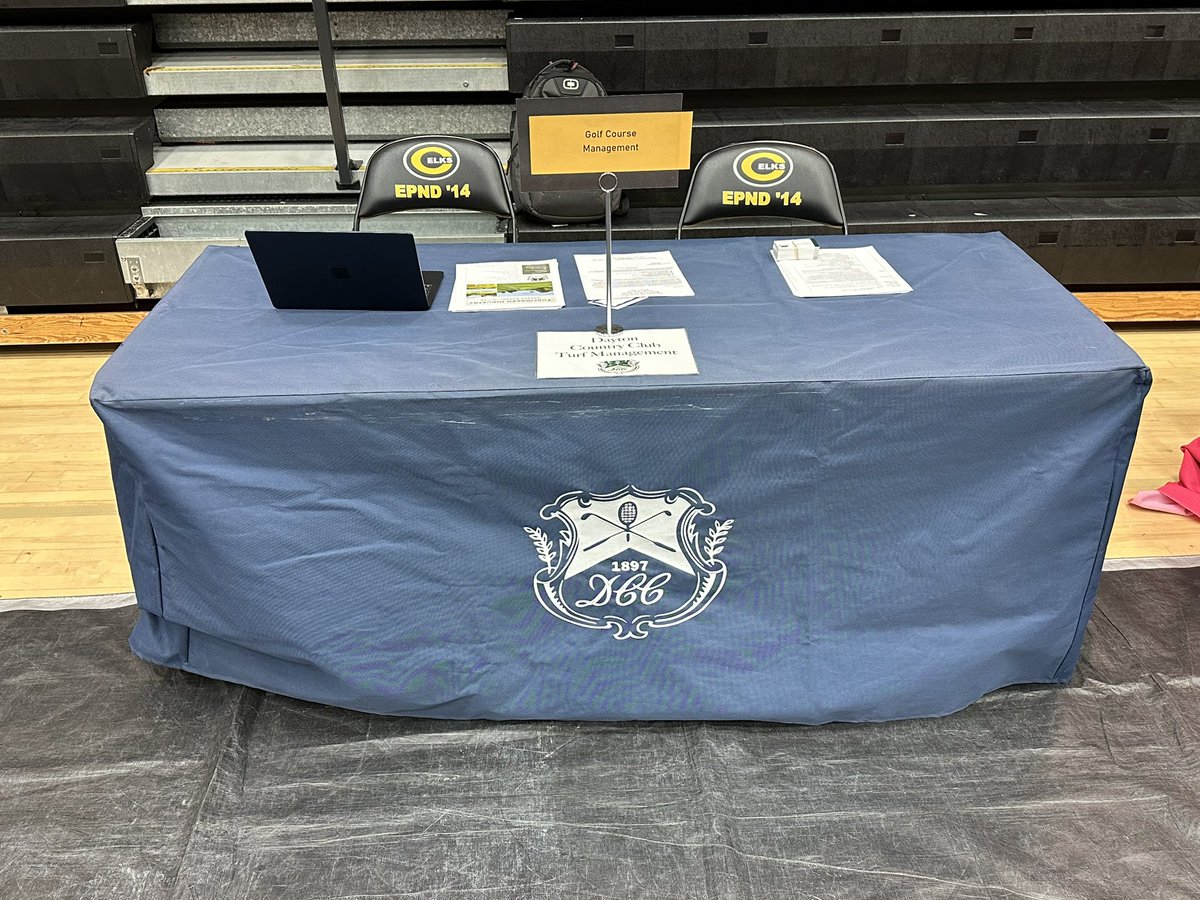 Proud to represent both Dayton Country Club and the Golf/Turf Industry at the Centerville High School/Sinclair Community College career fair this evening. Lots of potential new turf managers coming though here I hope! <a href="/OhioGCSA/">Ohio GCSA</a> <a href="/GCSAA/">GCSAA</a>