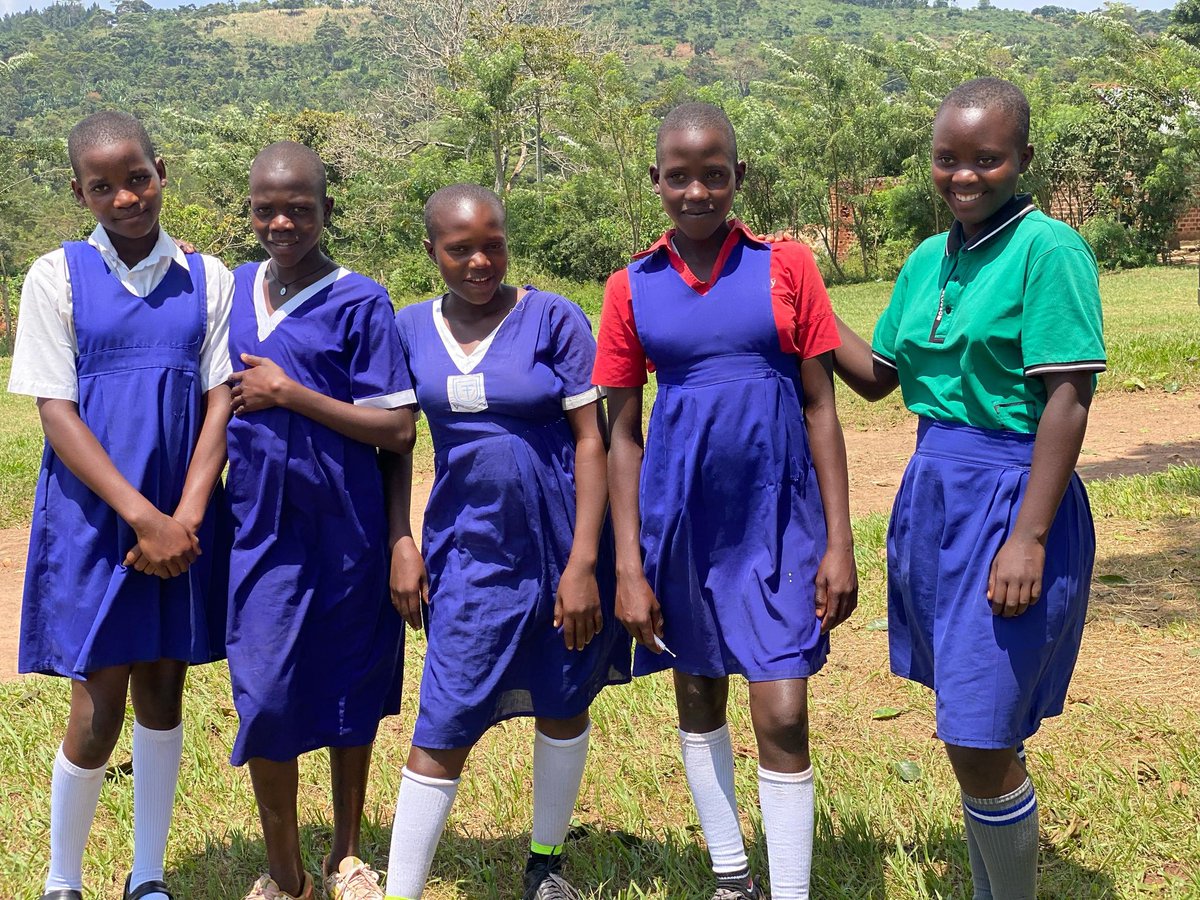 Girls of St Mary's Terere PS under <a href="/mundocooperante/">Mundo Cooperante</a>  education sponsorship share a light moment after our termly learners progress assessment. We strive to end child marriages through supporting girls education in Uganda.
#Keepinggirlsinschools
#EducateHer
#Endchildmarriages