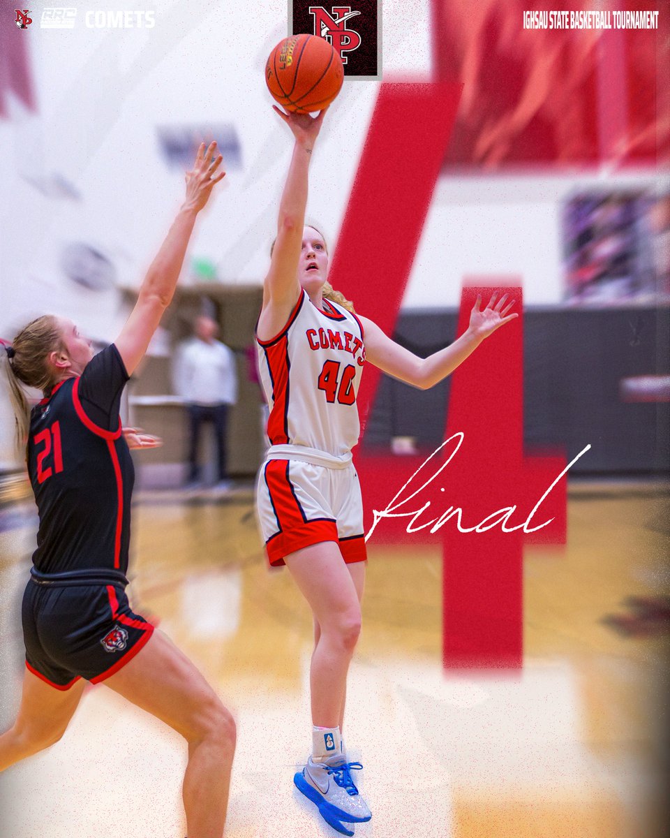 🏀 Class 4A <a href="/IGHSAU/">IGHSAU</a> State Quarterfinal
📍 Des Moines
🏟️ Wells Fargo Arena

Sioux Center - 45
Comets - 47

Final

Our Comets advance to the State Semifinals on Thursday, March 6 at 6:45pm. 

Great job ladies but the job is not done!

#GoComets #FinalFour #NotDoneYet