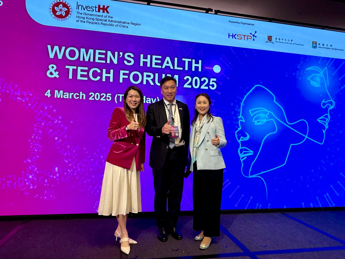 magic_limited's tweet image. Thanks to InvestHK, we had βWomen Health & Tech Forum 2025β addressing women's health needs. Prof. Siew Ng, joined a Fireside Chat with Prof. Liona CY Poon and Dr. Stella Sun. Prof. Ng highlighted the importance of speed in research and appreciated government's support !ππ©π»ββοΈπ€΅π»ββοΈπ€΅πΌββοΈ