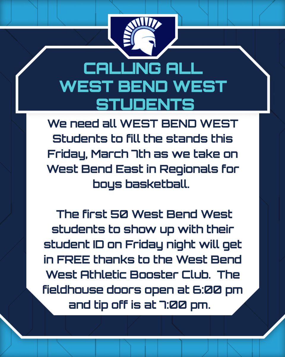 West Bend West Athletics (@athletics_bend) on Twitter photo 