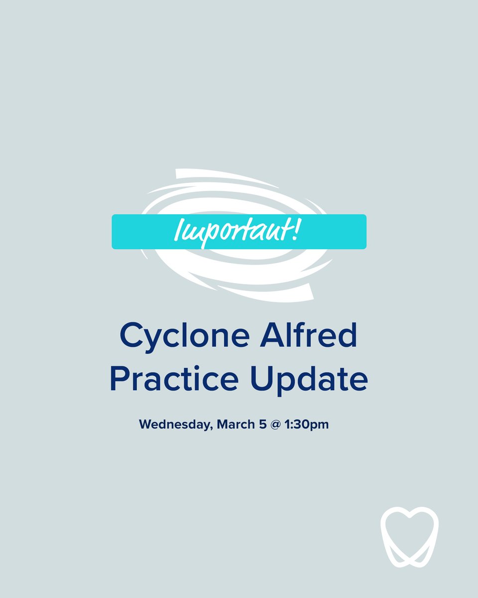 HelloSmiles_'s tweet photo. Hi everyone, As Cyclone Alfred draws near and following the Queensland Government advice, we're putting the safety of everyone first by closing Hello Smiles on Thursday, March 6, and Friday, March 7 and possibly Saturday March 8, depending on weather and circumstances.

- Sara https://t.co/vRwB2eWCfA