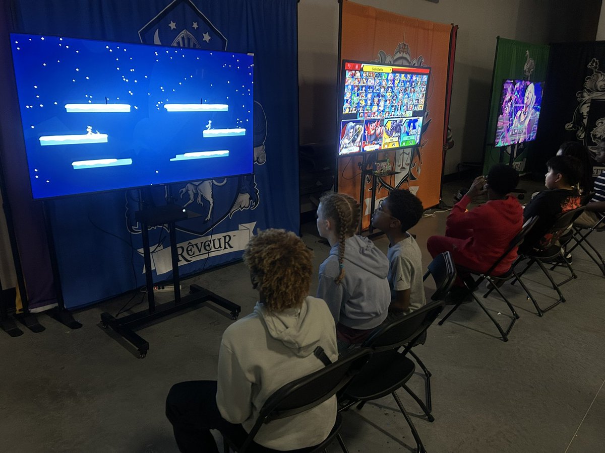 We had an absolute blast gaming with the amazing young scholars for their Middle School Lock-In! Thank you for letting us be part of the fun—we truly appreciate the opportunity to join the party! 🎮✨

#GameNight #LevelUp #Esports #YouthGaming #SmashBrosUltimate #MarioKart8Deluxe