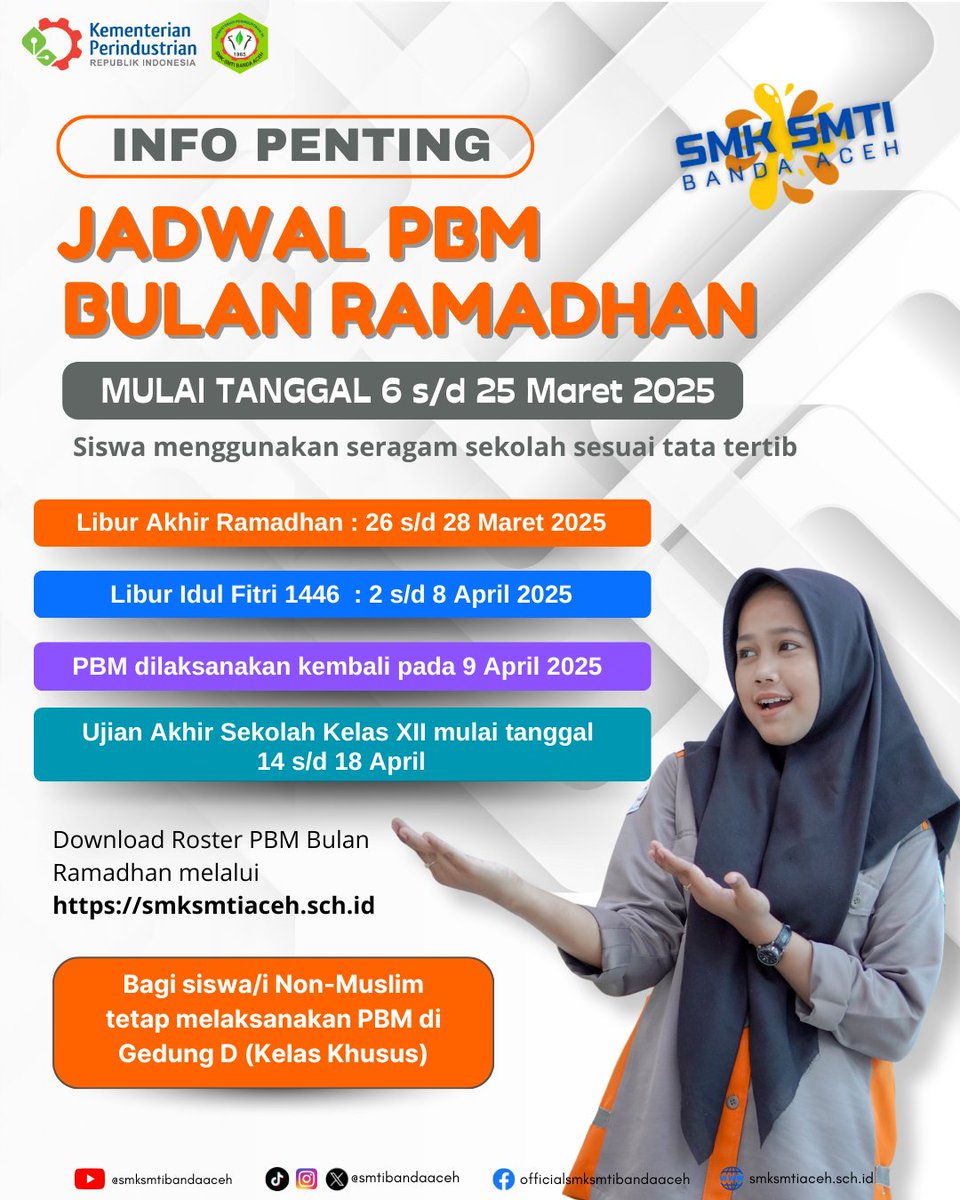 smtibandaaceh's tweet photo. Info Jadwal PBM Bulan Ramadhan 1446 H https://t.co/X6I3RhUe0K