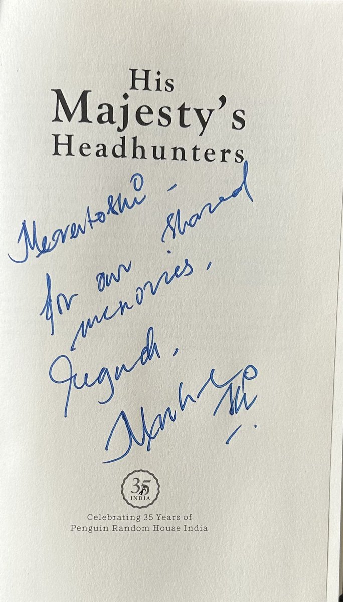 Had a pleasant visit from my good friend <a href="/MmhonlumoKikon/">Mmhonlumo Kikon</a>, author, politician and traveller. Took the opportunity of having him autograph a personal copy of his bestselling “His Majesty’s Headhunters”! Looking forward to a great read! Thank you my friend!