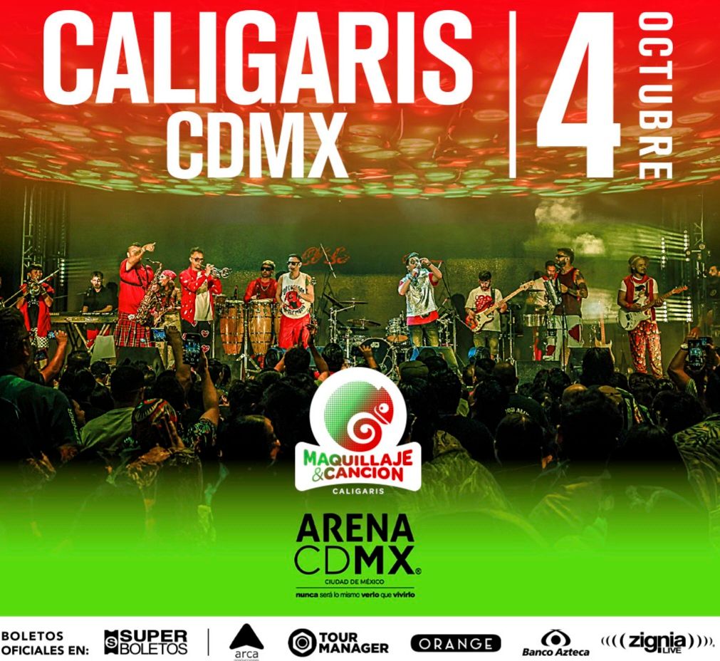 LOS CALIGARIS, uno de los grupos argentinos más exitosos de los últimos años, regresa a la ciudad de México el próximo 04 de octubre a la majestuosa Arena CDMX.

La preventa para tarjetas de Banco Azteca es este 05, 06 y 07 de marzo. La venta general a partir del 08 de marzo.