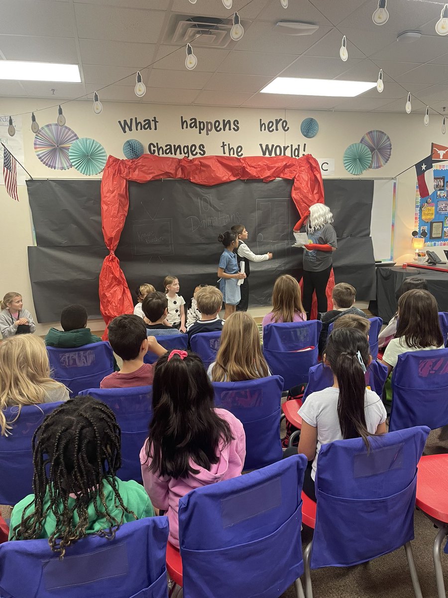 Thank you to Mrs. Anderson for letting us come see your amazing production of “101 Dalmatians” #HMEproud