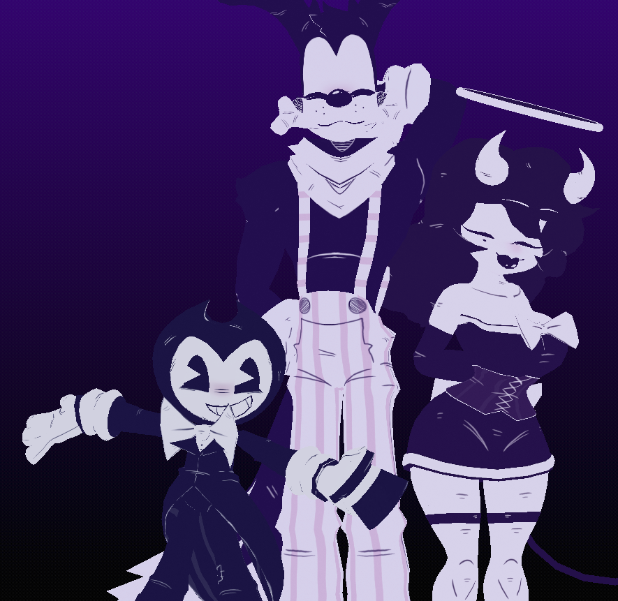 some more renders #blender3D #vrchat #batim #bendy