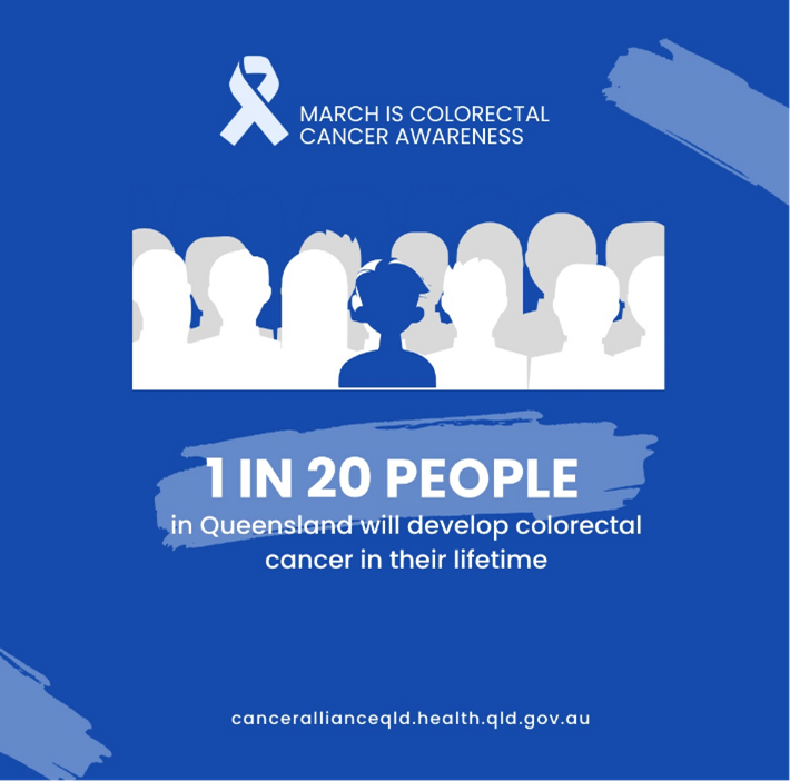 🔵 March is #ColorectalCancerAwarenessMonth 🔵
Early detection saves lives. Know the symptoms, talk to your doctor, don't ignore changes. Break the stigma &amp; raise awareness.💙 

Explore diagnosis trends with our data tool: bit.ly/CancerDataExpl…
#Queensland #Cancer #KnowTheSigns