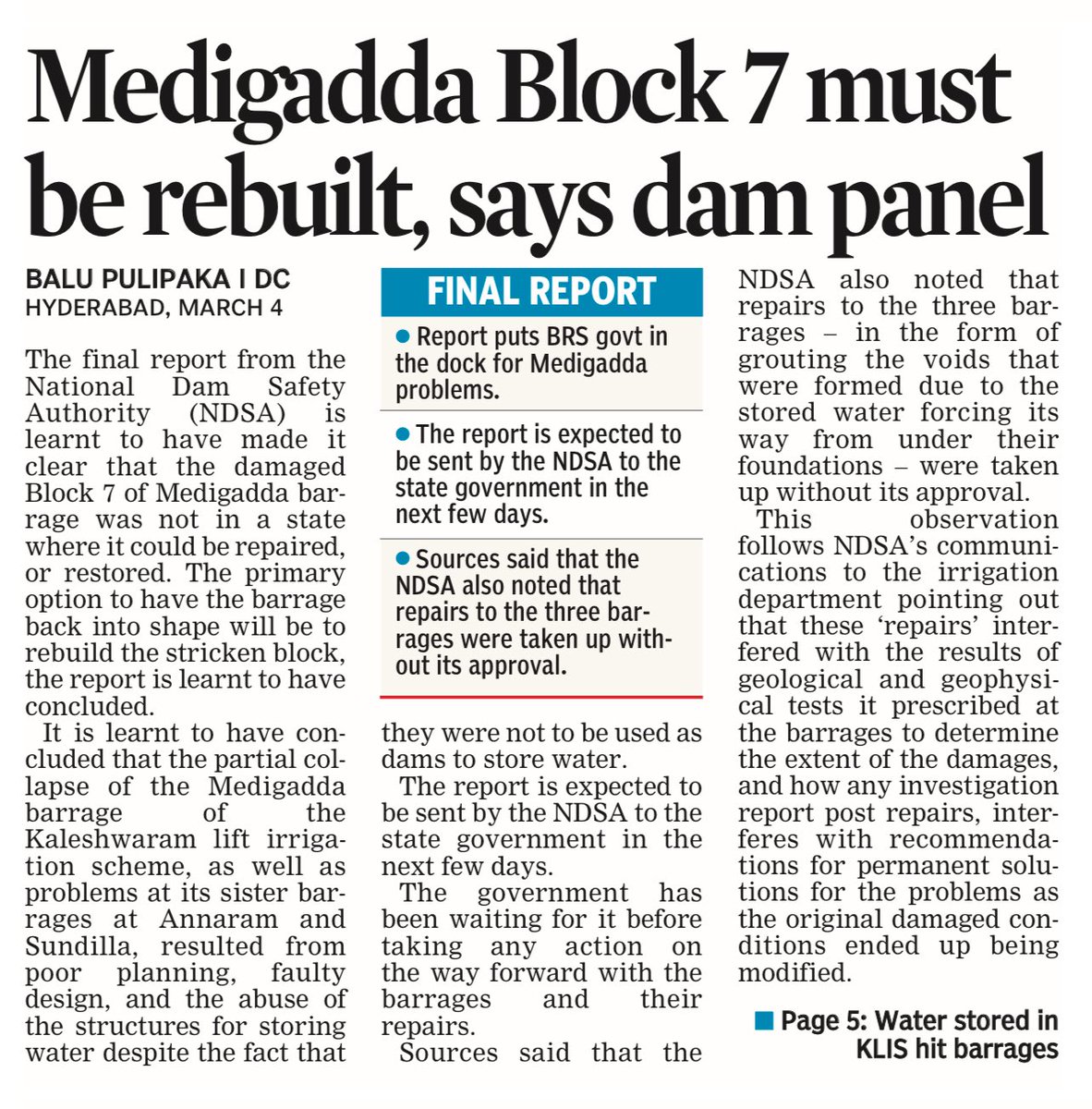 GoodMorningTG's tweet image. We thought they were building a dam, but they gave us a "Damn." 🤦‍♂️ Fraud, scam, betrayal – nothing compares to BRS, KCR &amp;amp; Kaleshwaram. 
The pink family will never be forgiven. Revanth Reddy has to rebuild the state &amp;amp; its economy! #Kaleshwaram #BRSScam