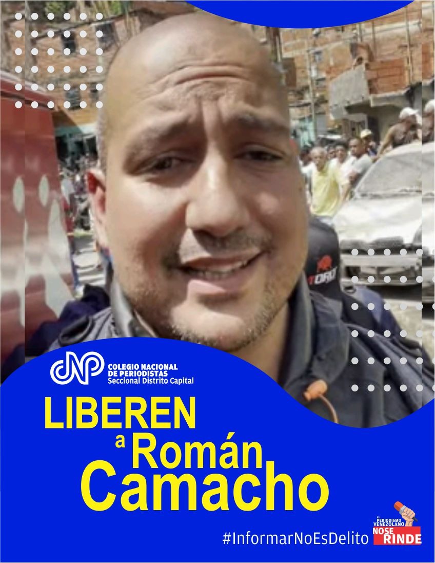 #4Mar Otra detención arbitraria en contra de periodistas y trabajadores de la prensa . Comunicador Román Camacho (<a href="/RCamachoVzla/">Roman Camacho</a>)  se encuentra en sede #CICPC en #ElHatillo .
#LiberenARomanCamacho