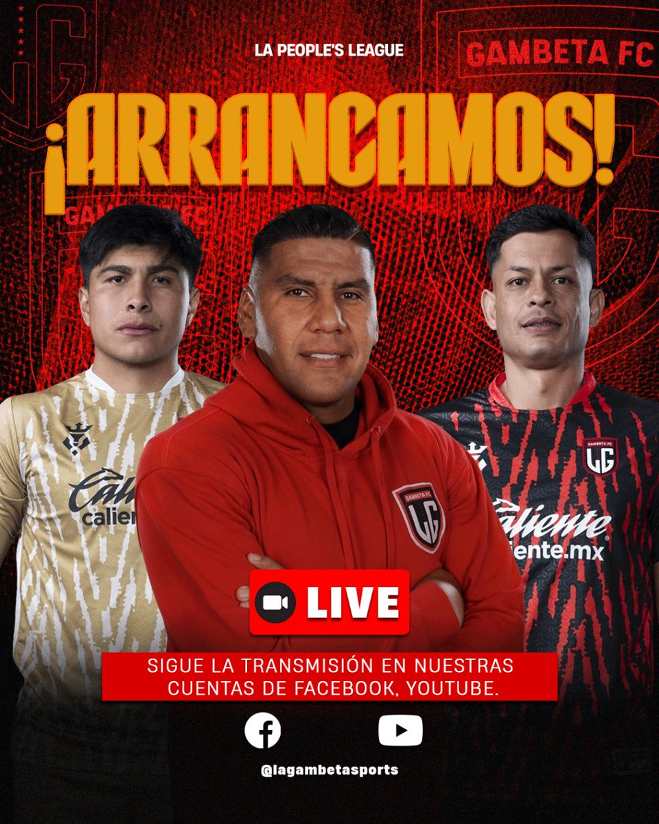 SomosGambetaFC's tweet photo. ¡A DEFENDER EL LIDERATO! GAMBETA FC VS TIBU FC, ¡ES HORA DE GANAR! 💥🔝
Míralo en vivo aquí y siente la emoción con todo el Gambeteam. 👇⚽💻📲
https://t.co/Kw7pYYDsnn
#LaPeoplesLeague #GambetaFc #MejorVeoLaPeoples https://t.co/Pl8f1fnD5f
